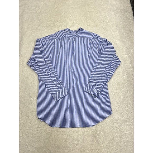 Polo Ralph Lauren Curham Button Up Shirt Classic Fit Blue White Stripe Size XL - Picture 7 of 7